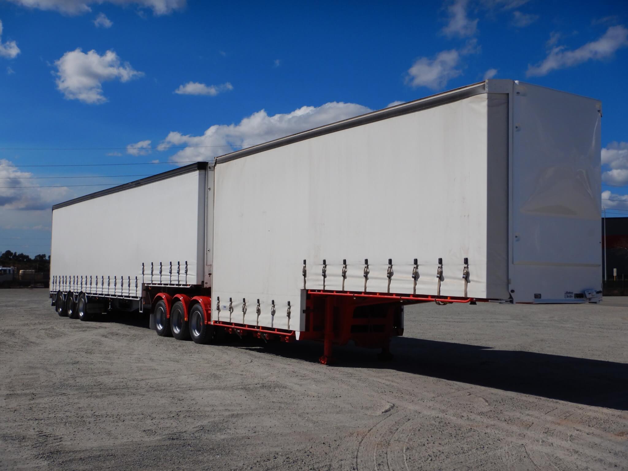 Curtain-Side Combination Trailers for Rental